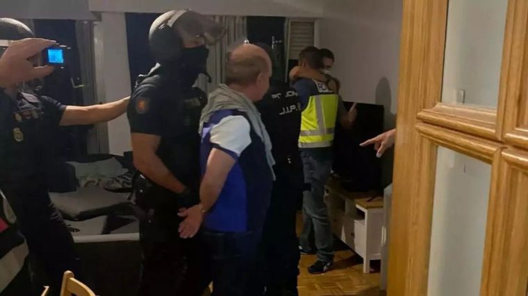 Momento de la detención de Hugo 'Pollo' Carvajal