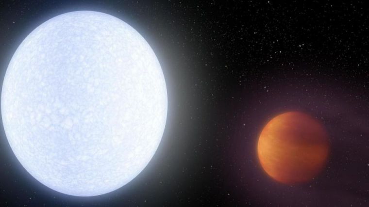 Hallan oxígeno en la atmósfera del planeta extrasolar más caliente conocido