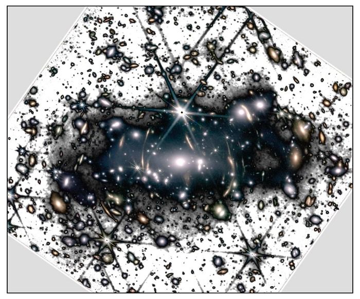 Un retrato inédito de la luz fantasmal de cúmulos de galaxias