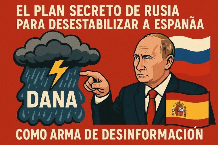 Revelado: El plan secreto de Rusia para desestabilizar a España usando la DANA como arma de desinformación