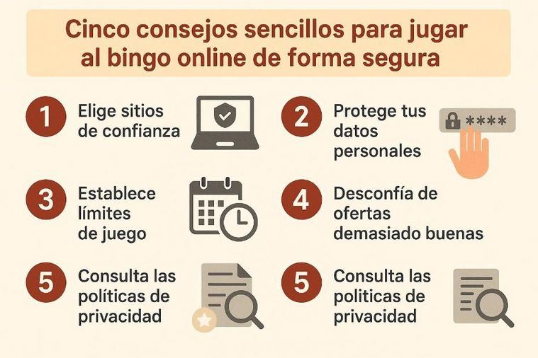Cinco consejos sencillos para jugar al bingo online de forma segura