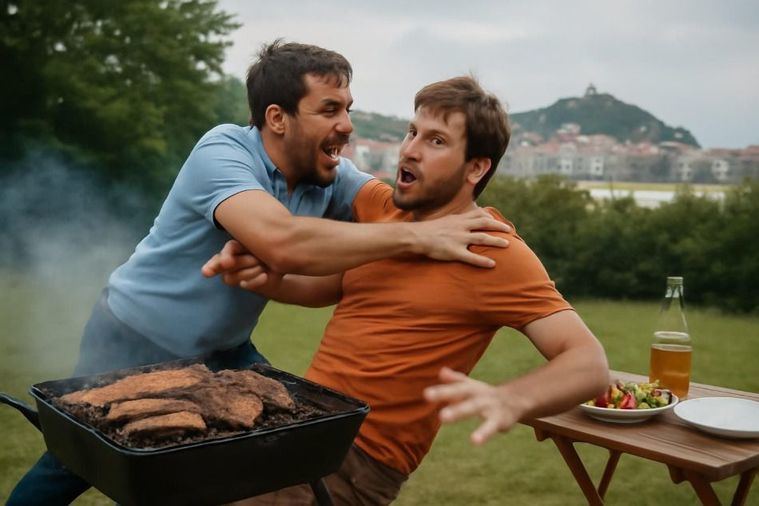 Un hombre apuñala a otro durante una barbacoa en Donostia