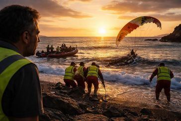 Fallece un parapentista en un accidente en Adeje, Tenerife