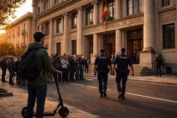 Dos policías de Vitoria-Gasteiz multados por usar violencia excesiva contra un menor en patinete eléctrico