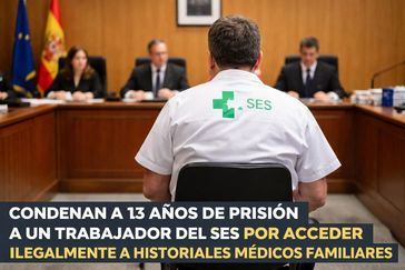 Condenan a 13 años de prisión a un trabajador del SES por acceder ilegalmente a historiales médicos familiares