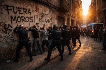 Cuatro detenidos en Cataluña por vandalismo contra el islam y la inmigración