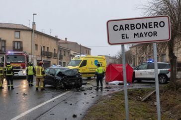 Un muerto en accidente de tráfico en Carbonero El Mayor, Segovia