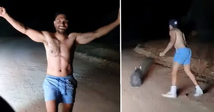Un policía mata a pedradas a un wombat y graba la hazaña en video
