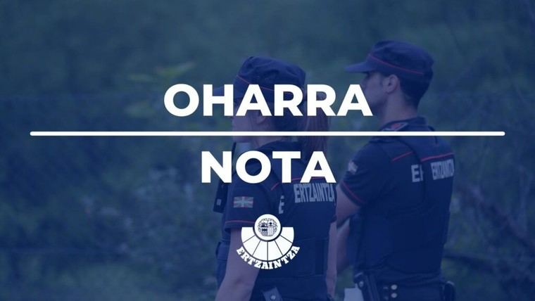 Una mujer es detenida en Urretxu tras agredir a su pareja con un cuchillo