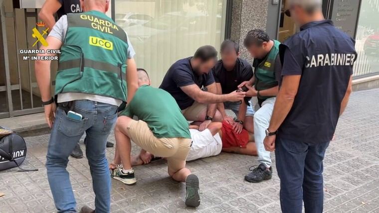 Capturan en España a un fugitivo italiano buscado por narcotráfico y crimen organizado