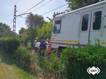 En estado crítico: Un hombre de 66 años ha sido arrollado por un tren en Siero