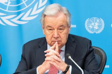 Guterres condena ataques israelíes y violencia en Siria