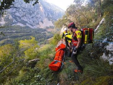 Escalador alemán grave tras caer en la ferrata de La Hermida