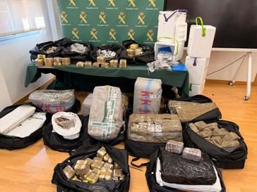 Detenida una persona tras hallar 478 kilos de hachís en un camión en Navarra