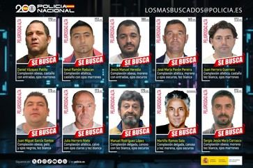 La Policía Nacional pide ayuda para atrapar a los diez fugitivos más peligrosos de España