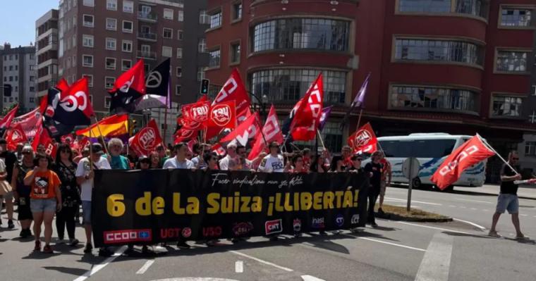 'Las seis de la Suiza' entran en prisión por coacciones tras defender a una trabajadora acosada