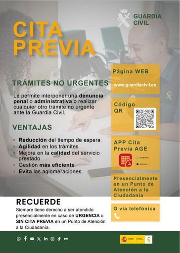 La Guardia Civil recibe más de 3000 denuncias telemáticas desde su implementación
