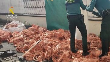 Desmantelan banda que robaba cableado eléctrico en Sevilla y recuperan dos toneladas de cobre